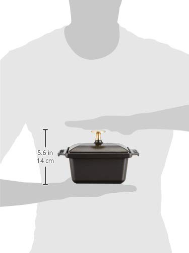 Amazon.co.jp: staub ストウブ 「 ハーフ テリーヌ ブラック 15x11cm