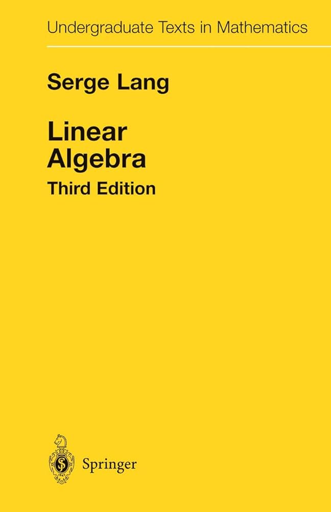 Amazon | Linear Algebra (Undergraduate Texts in Mathematics