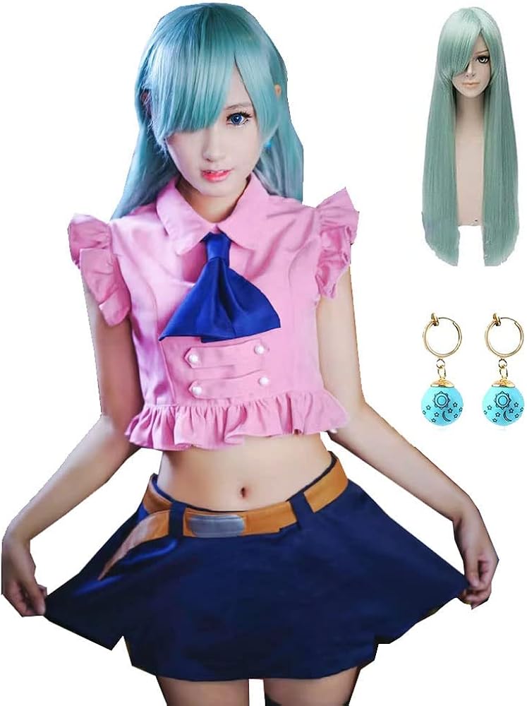 Amazon.co.jp: [Picksoco] ウィッグ付き七つの大罪 コスプレ衣装
