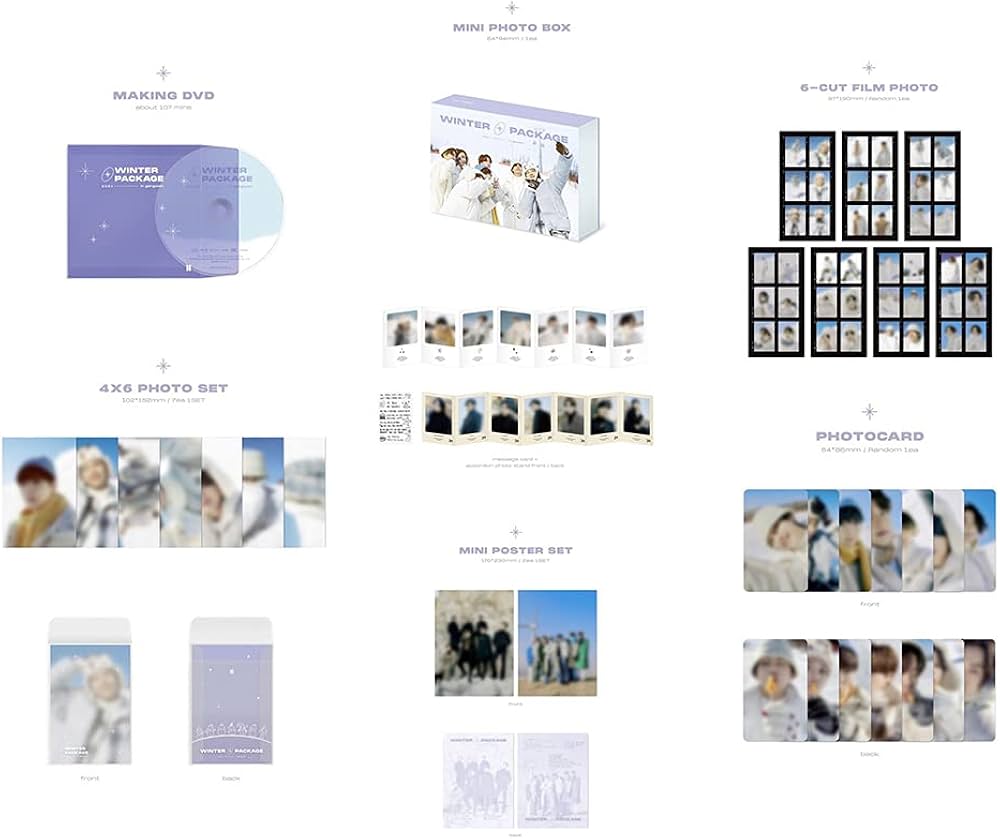 Amazon.com - BTS 2021 Winter Package Photobook DVD Punch Photocard