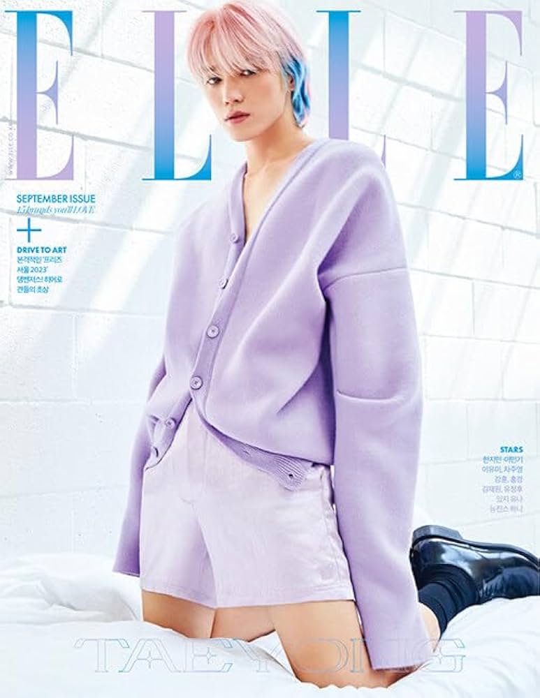Amazon.com: ELLE Magazine Korean September 2023.09 NCT TAEYONG