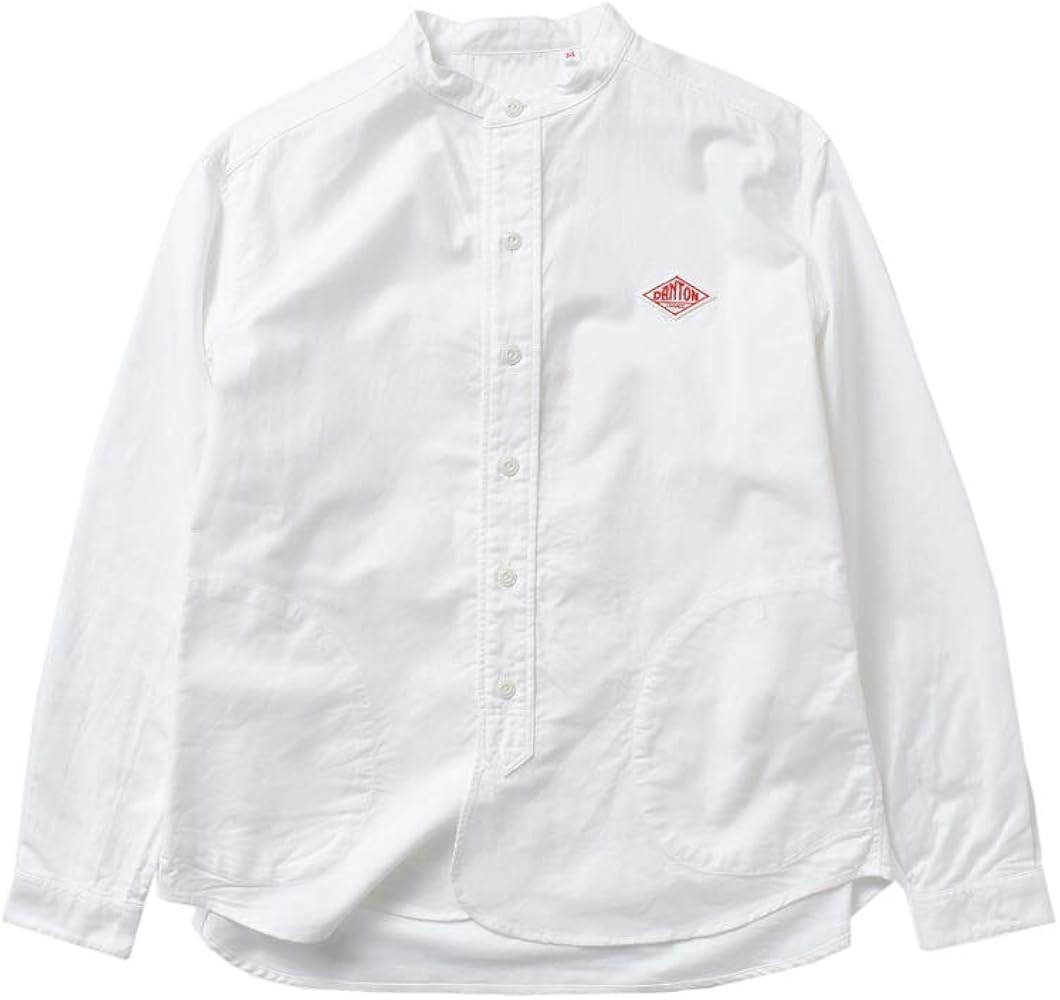 Amazon | (ダントン)DANTON オックスフォードバンドカラーシャツ 38