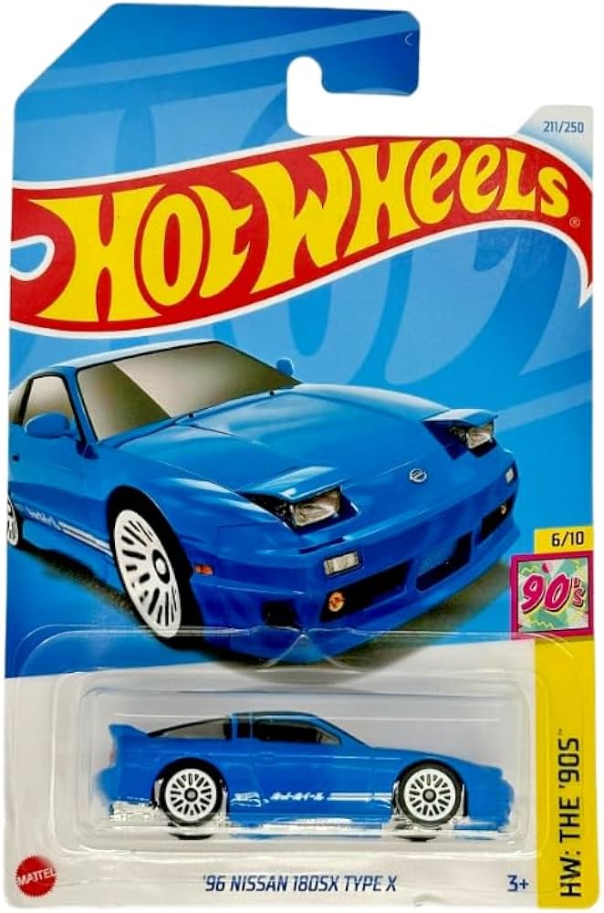 Amazon.co.jp: Hot Wheels 96 Nissan 180SX Type X (ブルー)、HW:90s 6