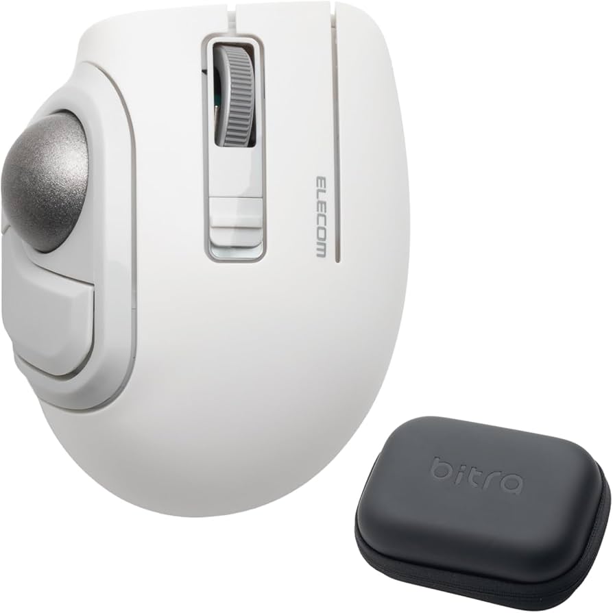 Amazon.co.jp: エレコム トラックボールマウス bitra 静音 親指操作