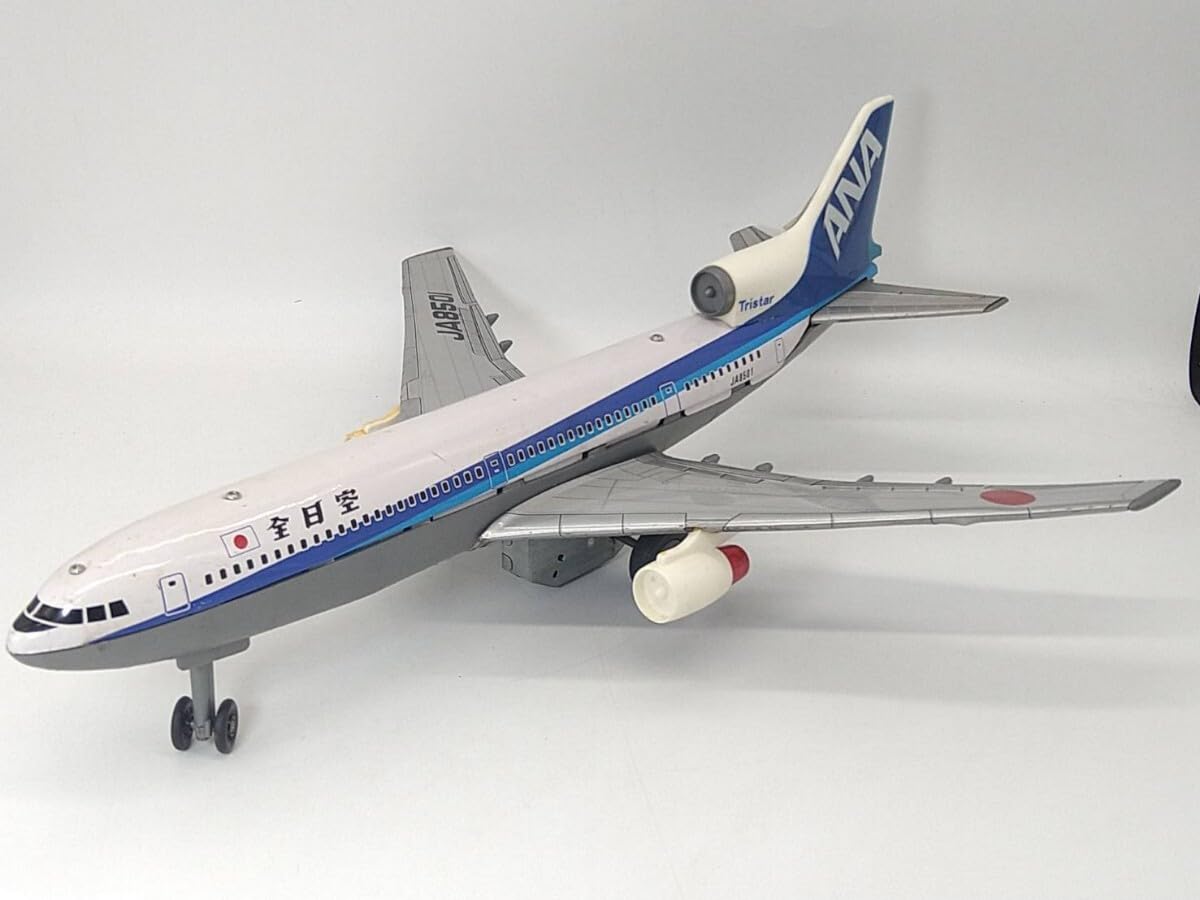 Amazon.co.jp: k ANAブリキ 飛行機レトロ 置物 航空模型 JA8501 現状品