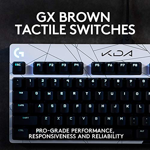 Logitech G PRO K/DA Mechanical Gaming Keyboard, Ultra-Portable