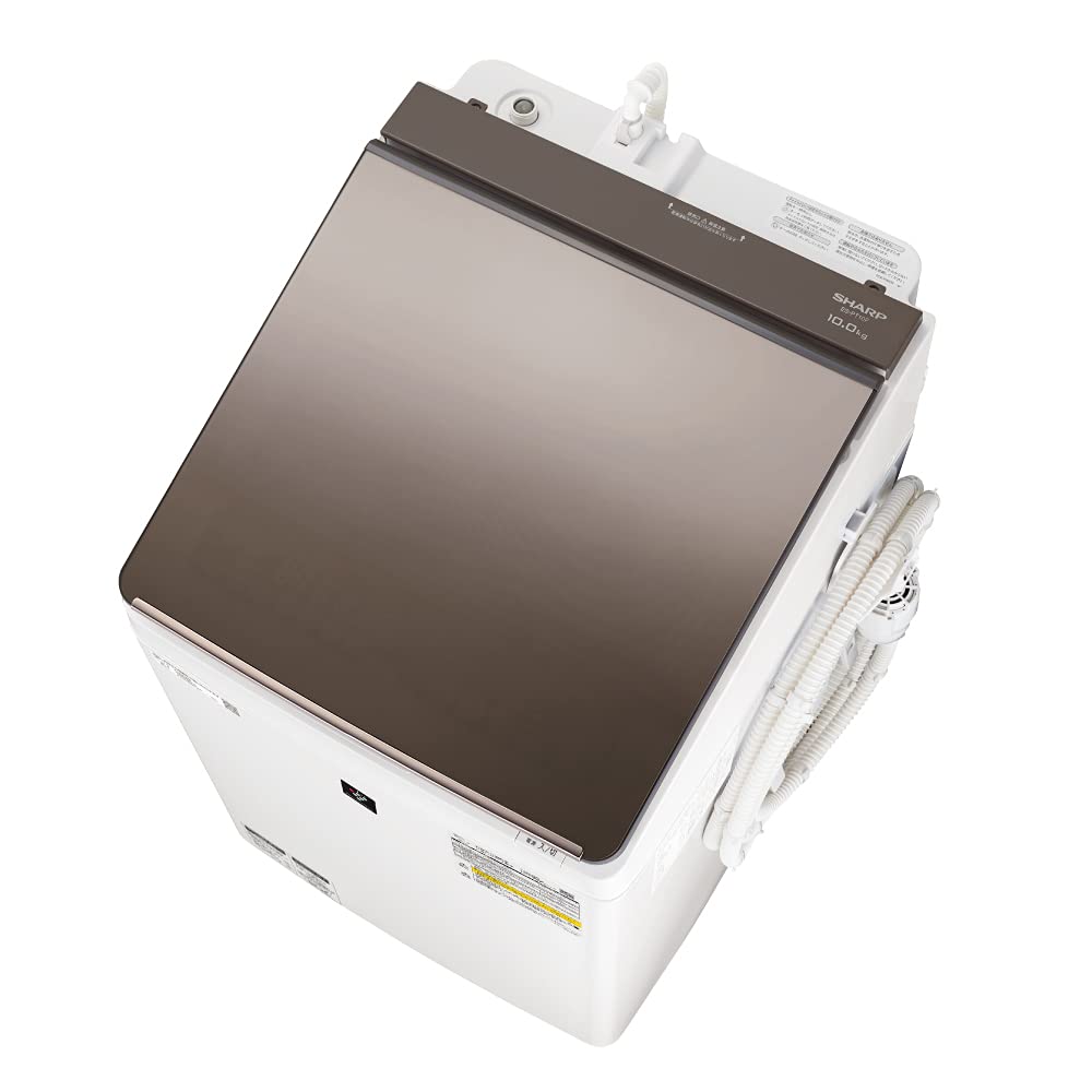 Amazon | シャープ SHARP 洗濯機 洗濯乾燥機 ES-PT10F-Tガラストップ