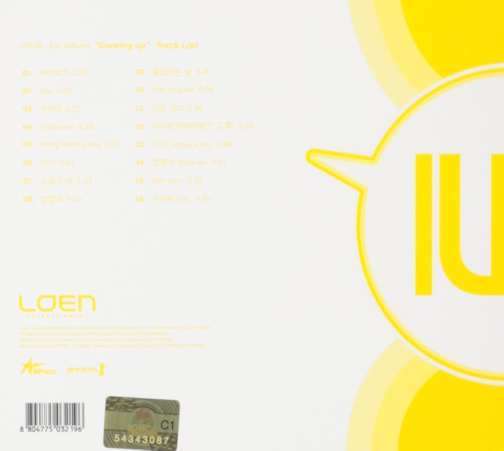 Amazon.co.jp: IU 1集 - Growing Up(韓国盤): ミュージック