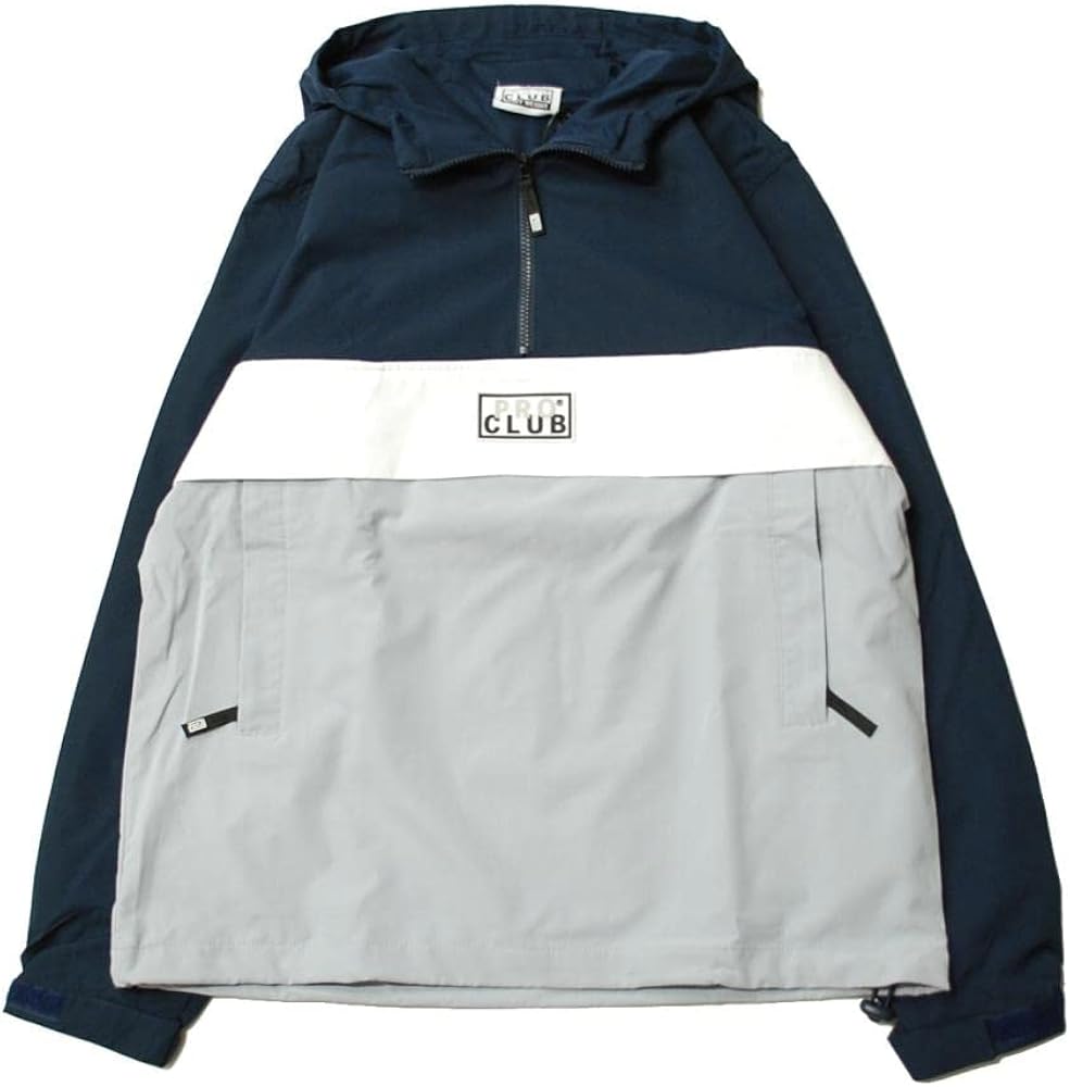 Amazon.co.jp: [PRO CLUB] プロクラブ NYLON ANORAK PULLOVER JACKET