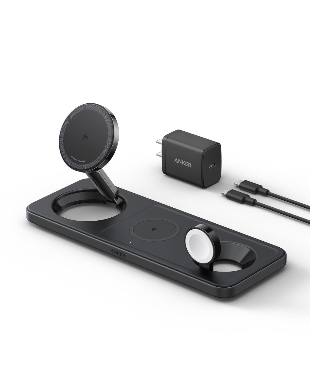 Amazon.co.jp: Anker MagGo Wireless Charging Station (3-in-1 Pad