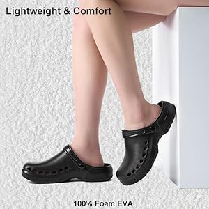 Amazon.com | ZXT Breathable Work Clogs Slip Resistant Kitchen