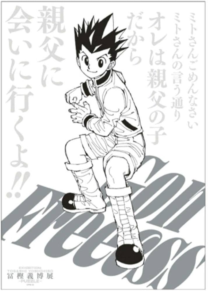 Amazon.co.jp: 冨樫義博展 HUNTER×HUNTER 描きおろしポスター ゴン