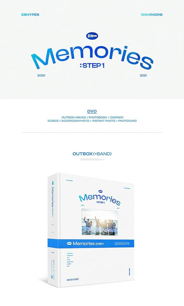 ENHYPEN - ENHYPEN [ MEMORIES : STEP 1 - DVD ] ( Incl. 3 DISC+232p