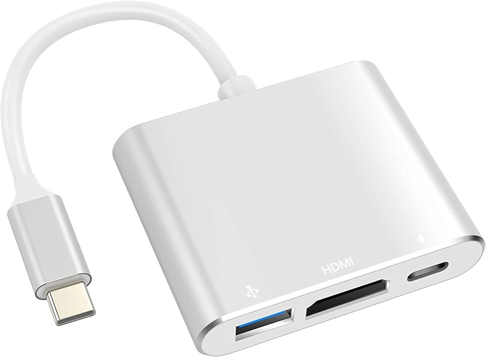 Adaptador multiportas AV digital USB C com saída HDMI 4K 60Hz e