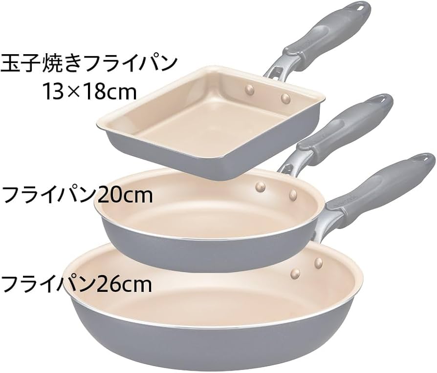 Amazon｜エバークック フライパンセット 3点セット（フライパン 20