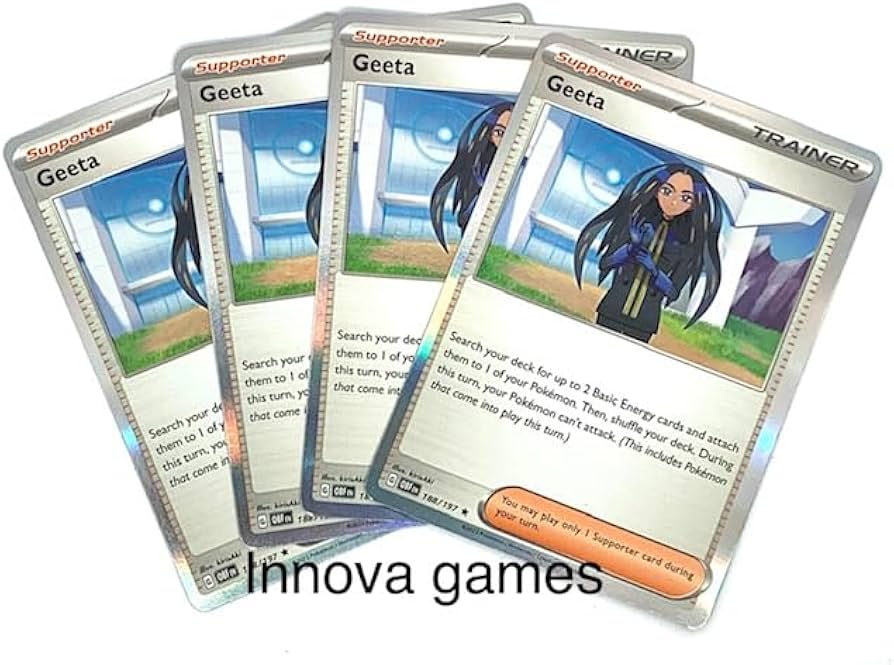 Amazon.com: Geeta 188/197 - Obsidian Flames - x4 Pokemon Trainer