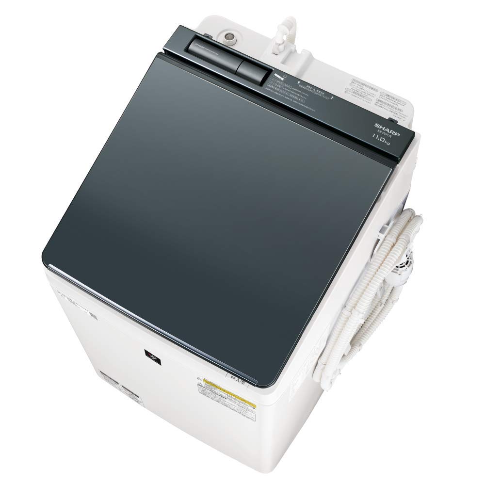 Amazon.co.jp: シャープ SHARP 洗濯機 洗濯乾燥機 ES-PW11E-S ガラス