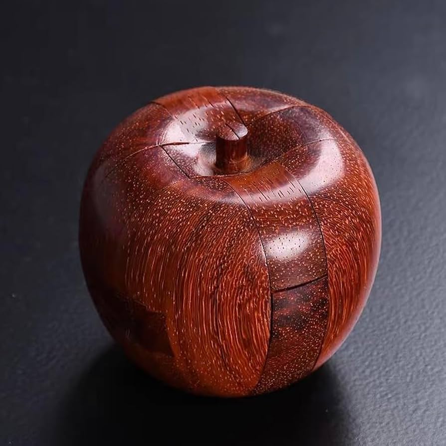 Amazon.com: Mahogany Apple Luban Lock Wooden Kong Ming Lock Brain