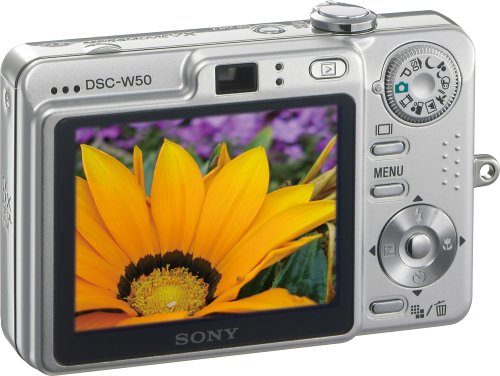 Amazon.com : Sony Cybershot DSCW50 6MP Digital Camera with 3x