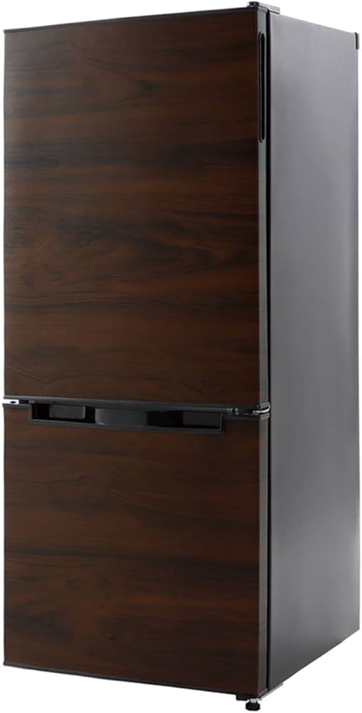 Amazon | [東京Deco] 冷蔵庫 117L 2ドア 直冷式 幅47cm 木目調 左右