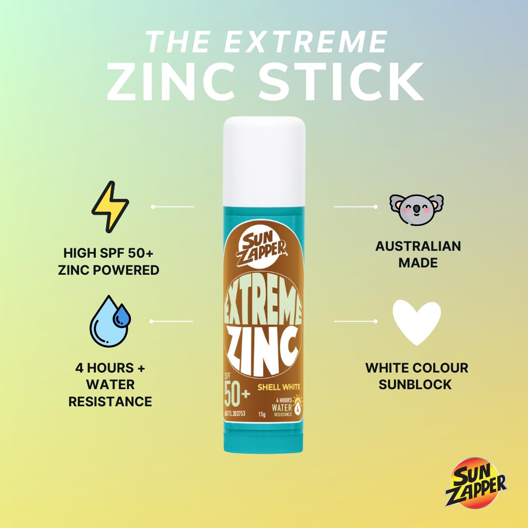 Amazon.com: Sun Zapper Extreme Zinc Sunscreen Stick SPF 50+ Bronze