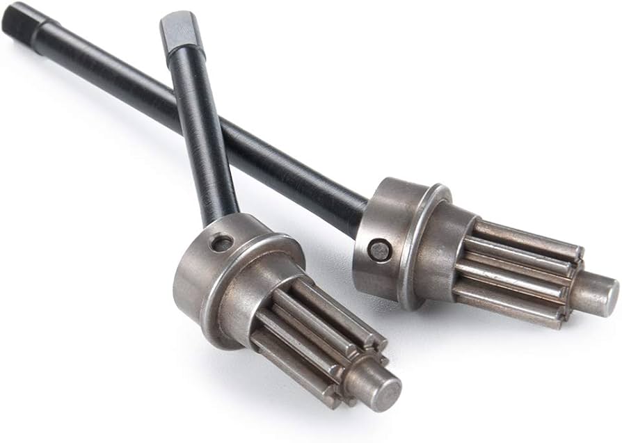 Amazon.com: Que-T Front CVD Axle Shaft Set Portal Drive Input Gear