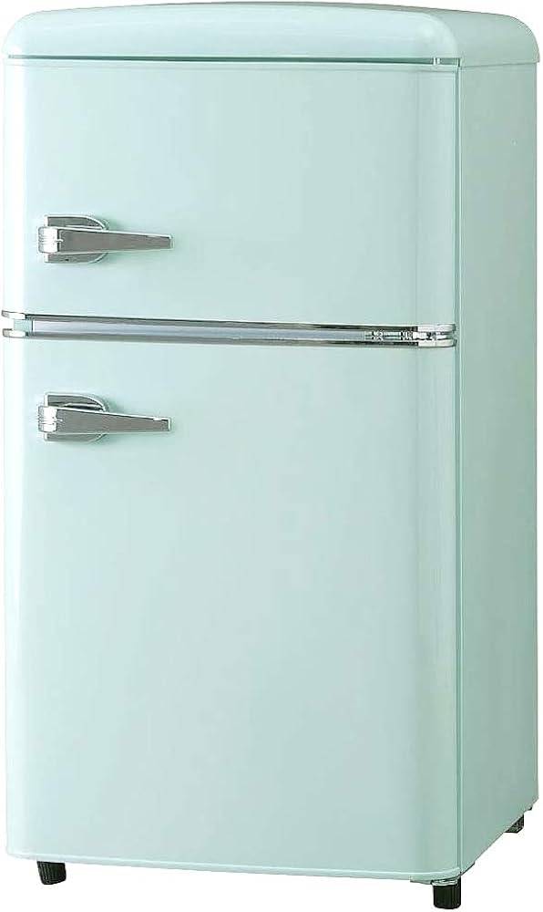 アイリス 2024年製 レトロ冷蔵庫 81L ライトグリーン Amazon.co.jp