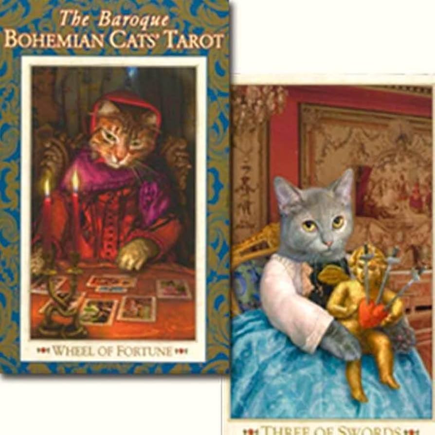 Amazon.co.jp: 初版 タロット BAROQUE BOHEMIAN CATS'TAROT : おもちゃ