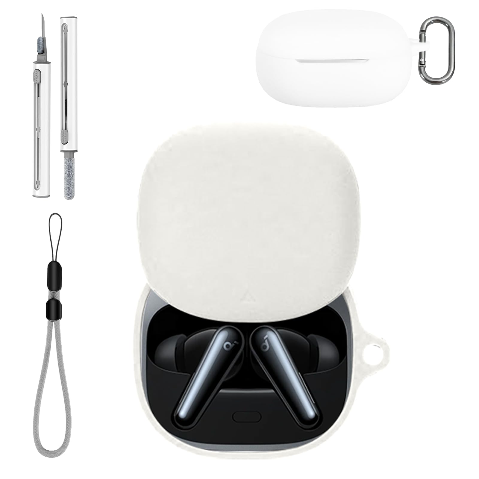 Amazon.com: for Anker Soundcore Liberty 5 Case Cover with Cleaner