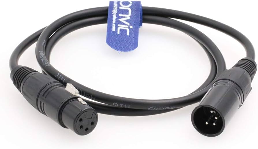 Amazon | Eonvic 4ピン オス-メス 4ピン XLR 電源ケーブル デジタル