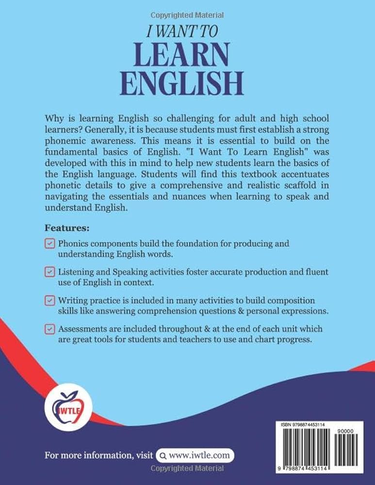 I Want To Learn English: Language Skills for the Real World (2nd