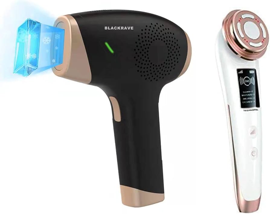 Amazon.co.jp: 美顔器付き [BLACKRAVE] ブラックレイブ 家庭用 光美容