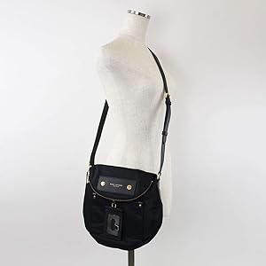 Marc Jacobs Preppy Natasha Nylon Crossbody Bag, Black, Medium