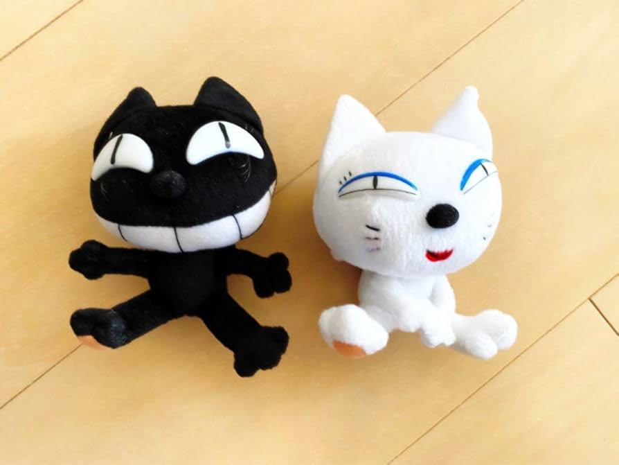 Amazon.co.jp: クロネコヤマトぬいぐるみ クロネコ シロネコ 2匹 ペア