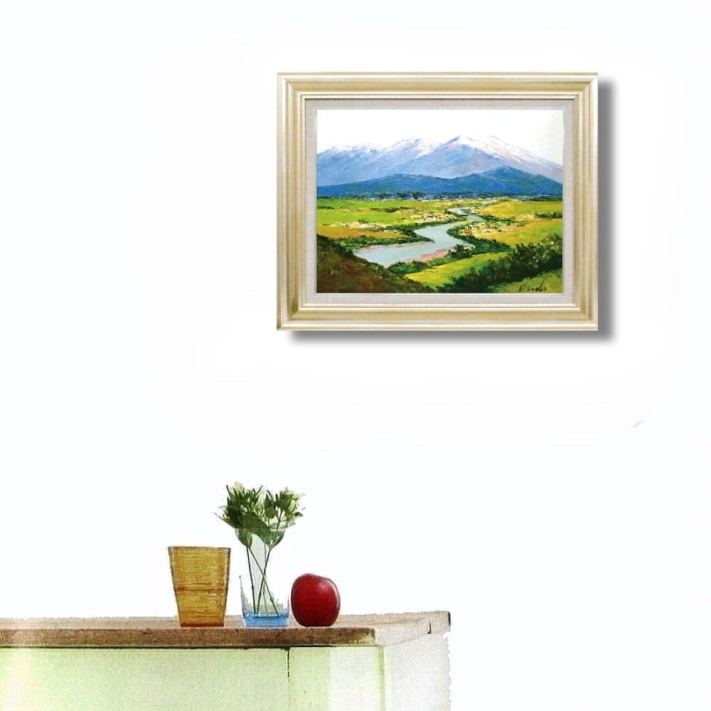 札幌市電の風景画水彩画F10号サイズ