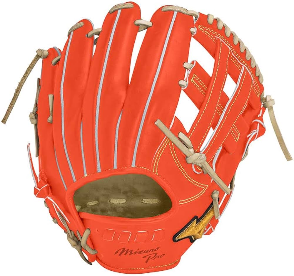 Mizuno Pro 硬式グローブ オレンジ外野用ビッグM