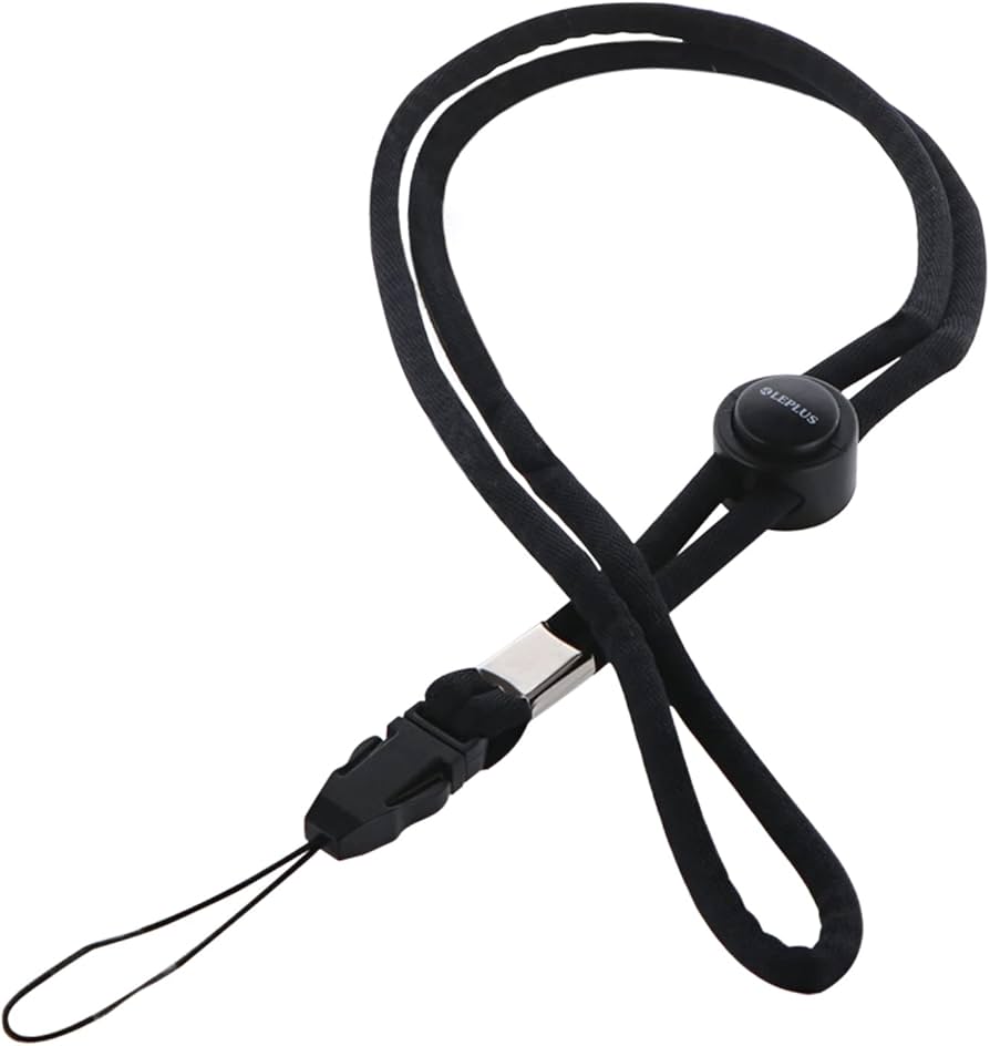 Amazon.co.jp: [ルプラス] ネックストラップ 丸紐タイプ LP-MNS02BK