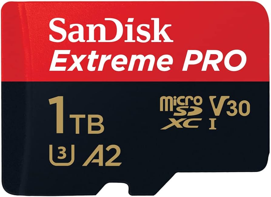 SanDisk Extreme PRO microSDXC UHS-I Memory Card 1 TB + Adapter