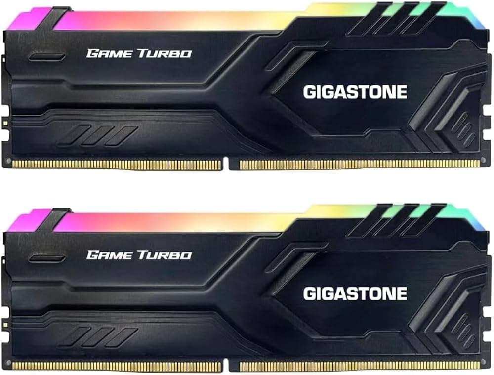 RGB DDR4 RAM】GIGASTONE Game TURBO 32GB Kit (2x16GB) DDR4 3200MHz