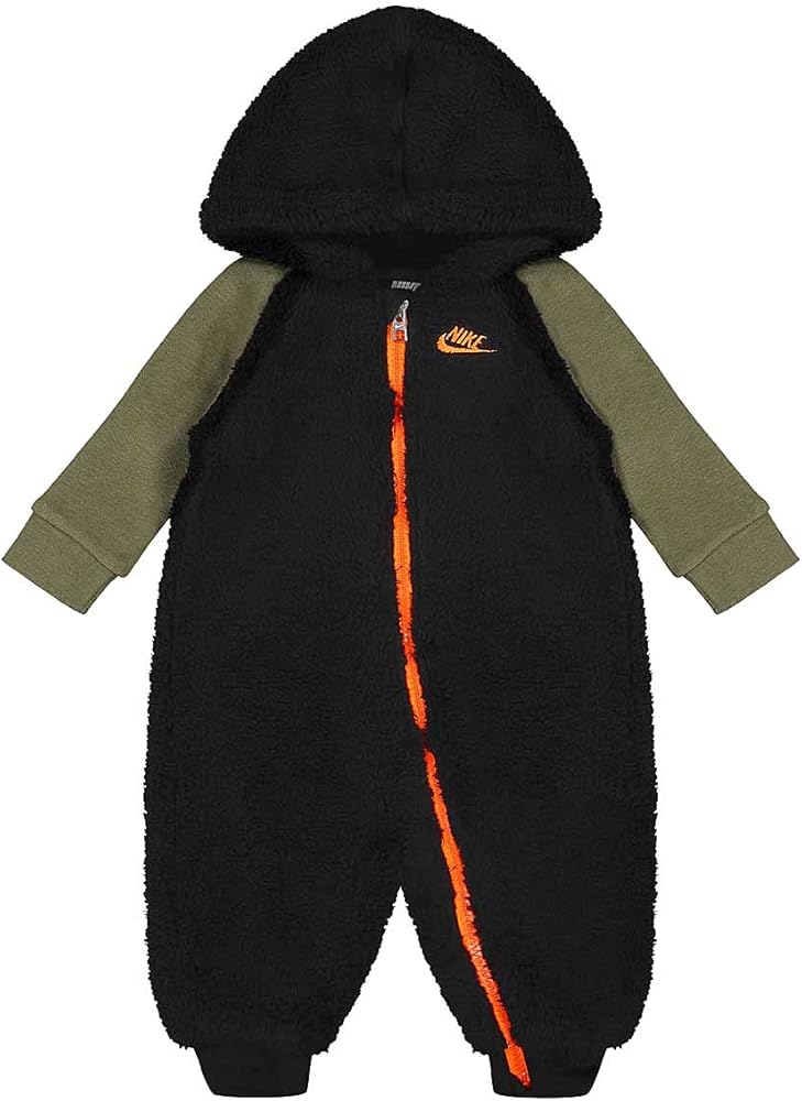 Amazon.com: Nike Baby`s Faux Sherpa Hooded Coverall (Black(66F811