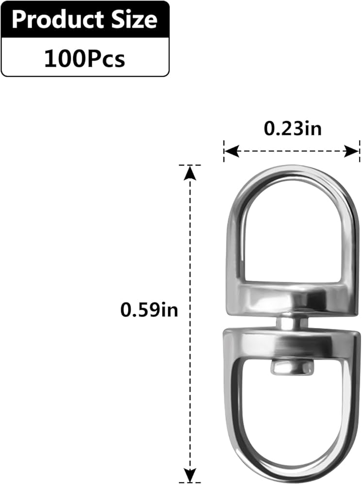 Amazon.com: 100pcs Double End Design Swivel Key Ring Connector