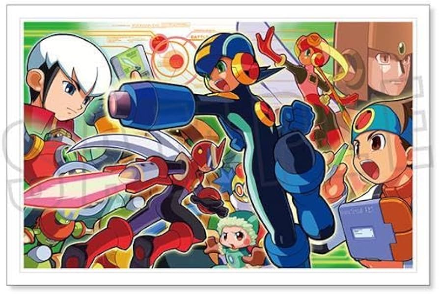 Amazon.co.jp: ロックマン 高精細イラスト ロックマンエグゼ 複製原画