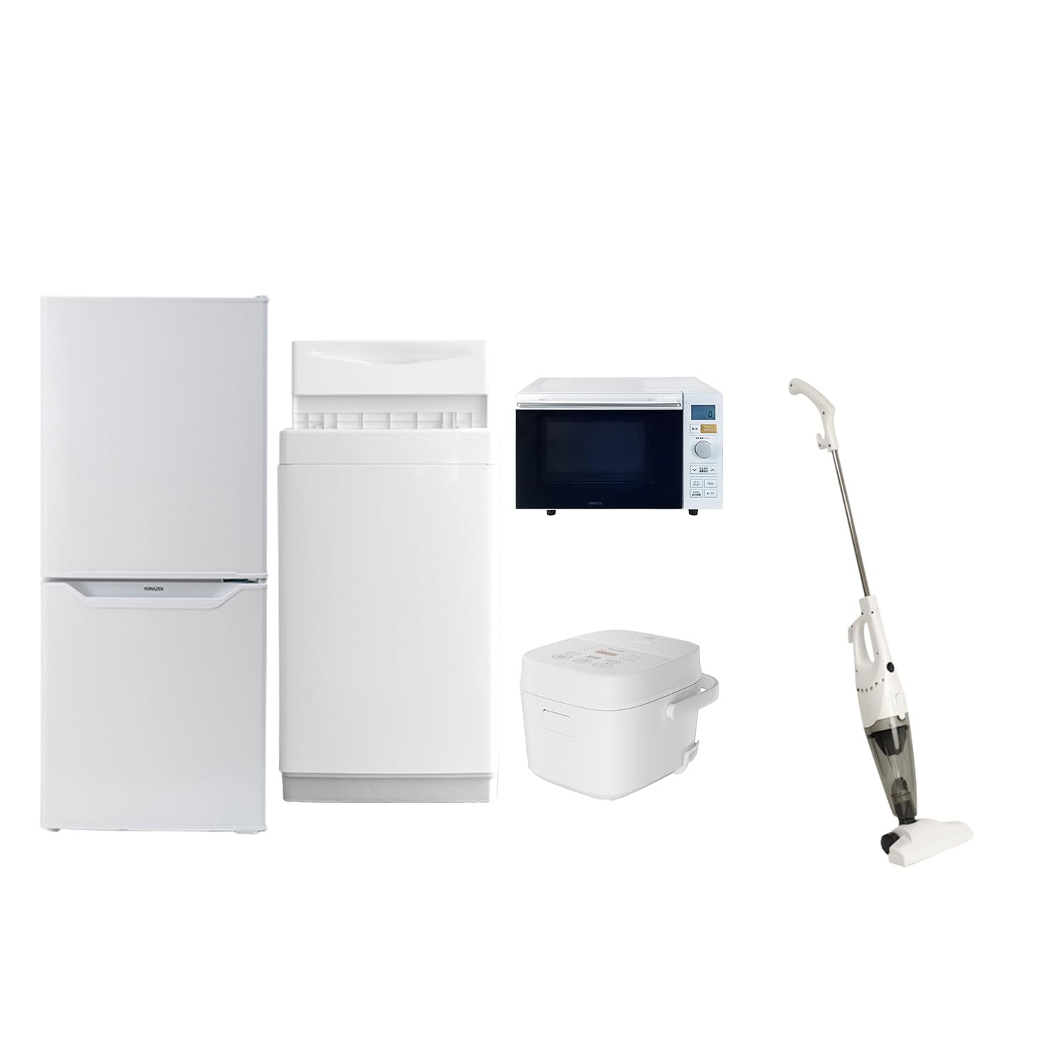 取付無料！新生活応援！おしゃれホワイト小さめ冷蔵庫洗濯機オーブン