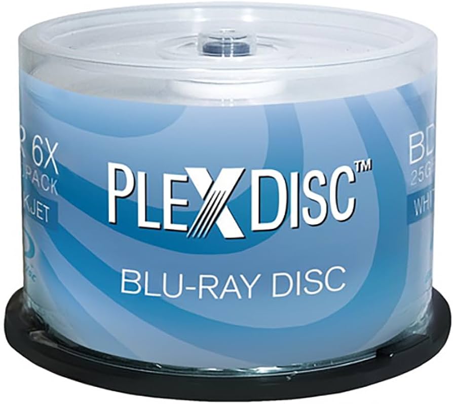 Amazon.com: PlexDisc 633-214 25 GB 6X Blu-ray White Inkjet