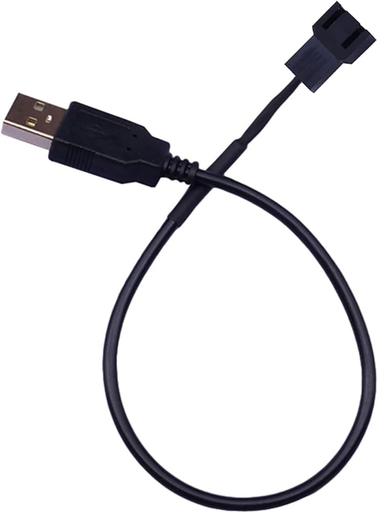 Amazon.co.jp: ulafbwur USB Aオスから2ピンケースファンアダプター