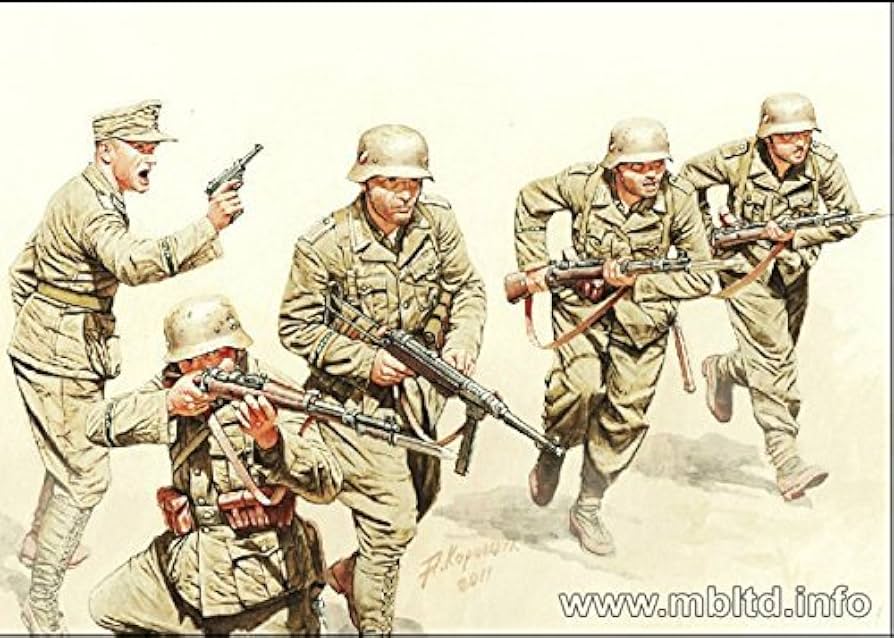 Amazon.com: German Infantry, DAK, WWII, North Africa desert