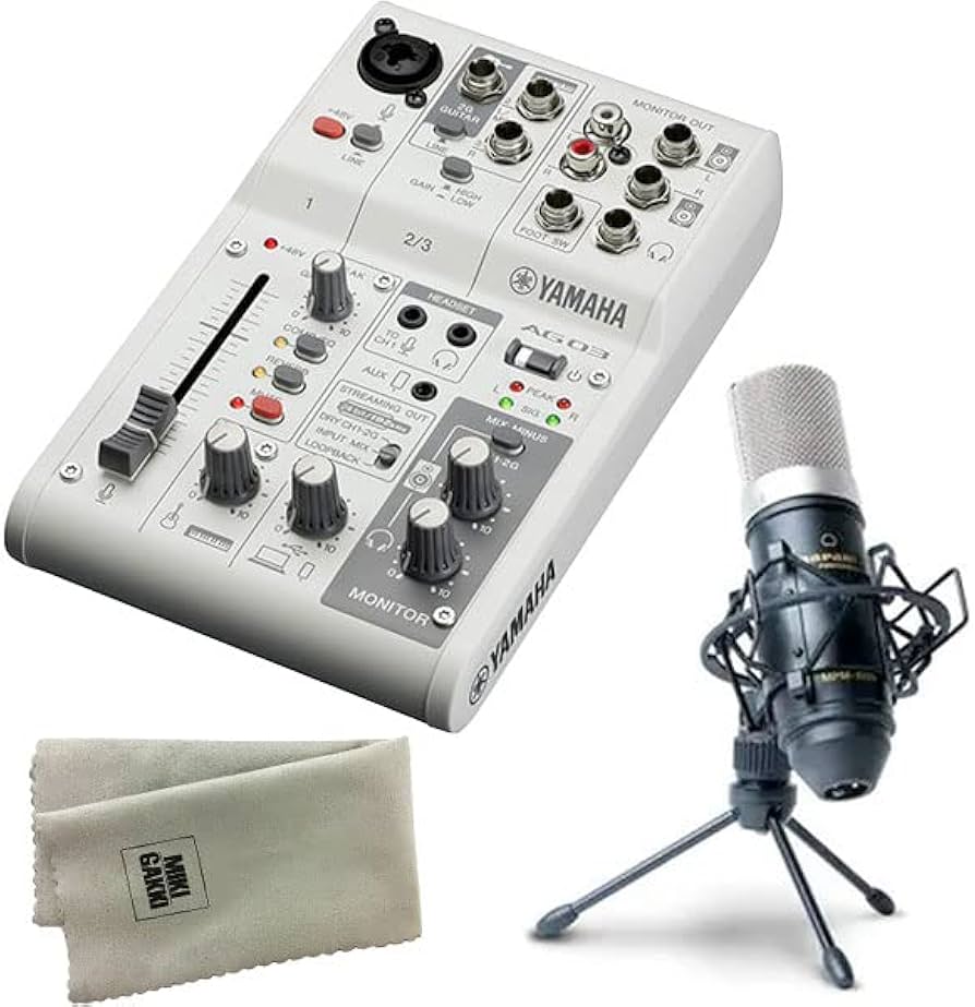 Amazon.co.jp: YAMAHA ミキサー AG03MK2 W(白) + コンデンサーマイク