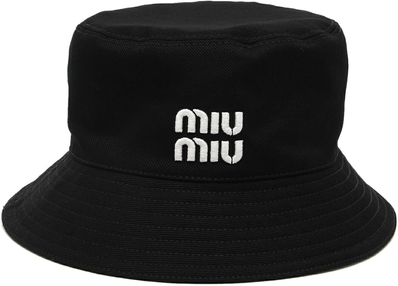 Amazon | [ミュウミュウ] 帽子 ドリル バケットハット バケハ ブラック