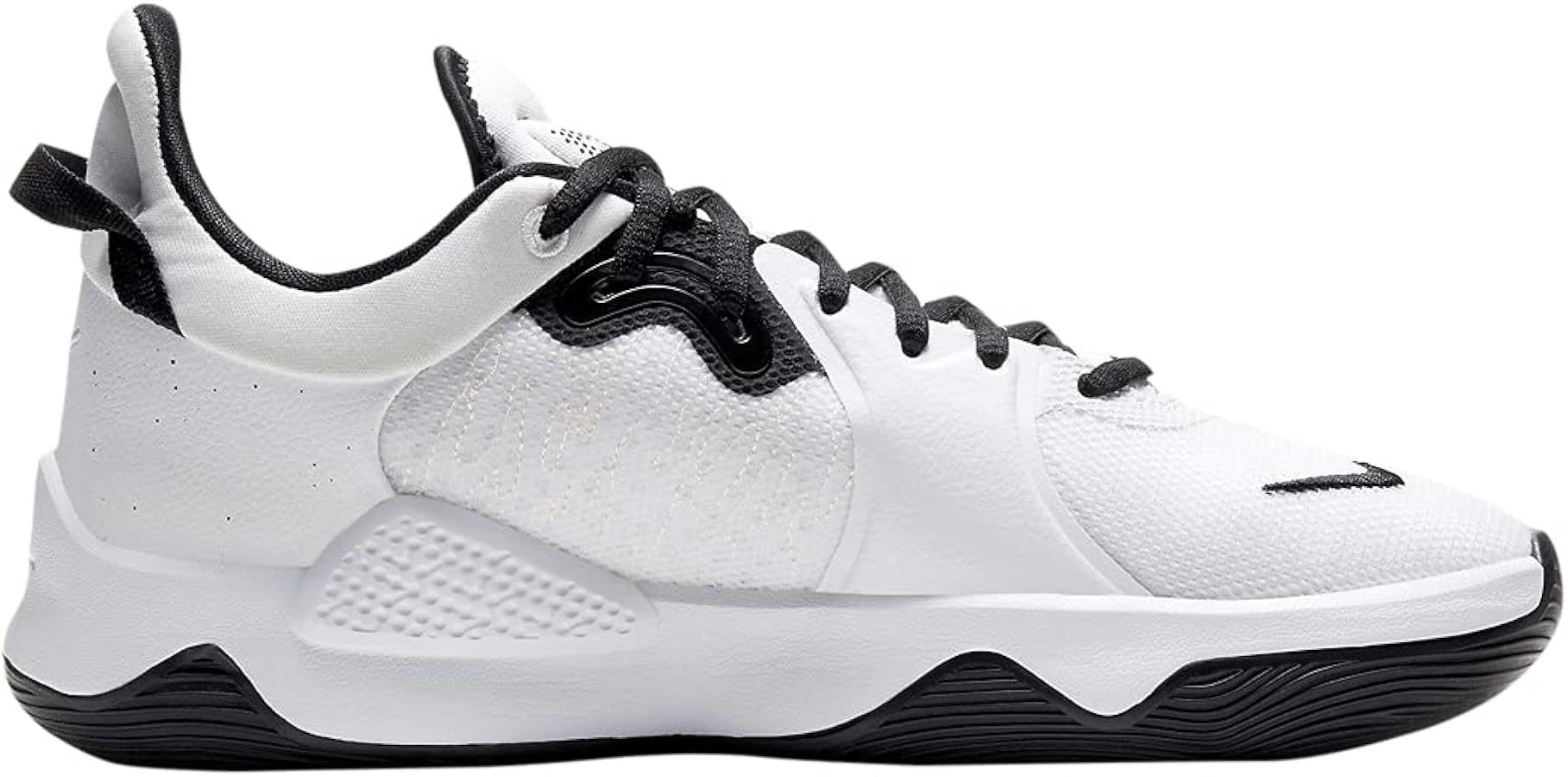 Nike Men's PG 5 White/Multi-Color-Glacier Blue (CW3143 100) - 8.5