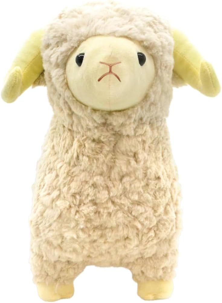 Amazon.co.jp: 山二 ビッグぬいぐるみ ヒツジ 約H40×W19×D31cm 11725